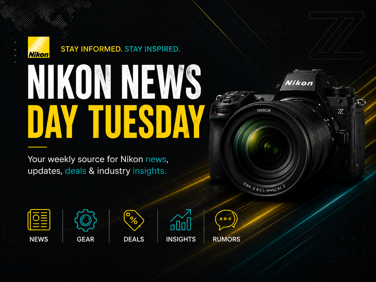 Free weekly Nikon news and Nikon Z updates newsletter.